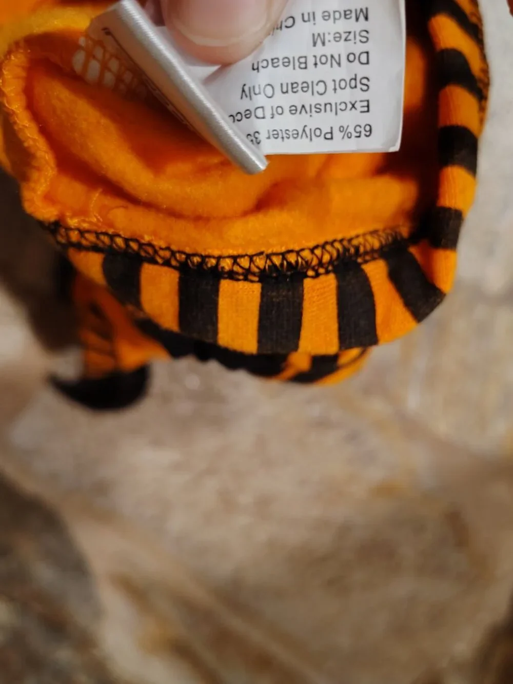 Pup Crew Mommy's Little Monster Dog's Hoodie Size Medium Orange Black Sweatshirt